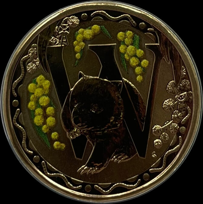2016 1 Dollar Fair Dinkum Aussie Alphabet PNC - W for Wombat product image