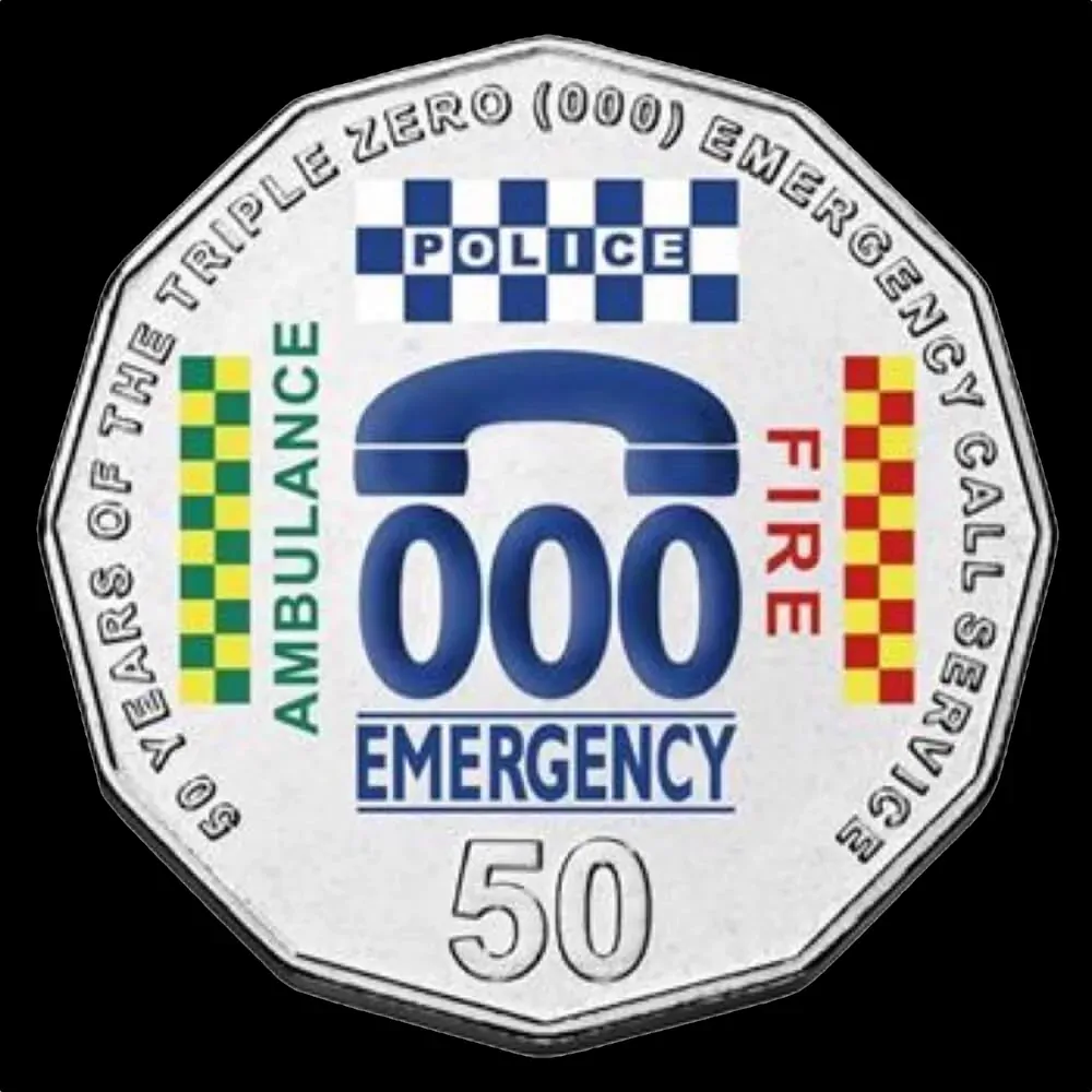 2011 50 Cent Uncirculated Coin 50 Years of Triple Zero product image