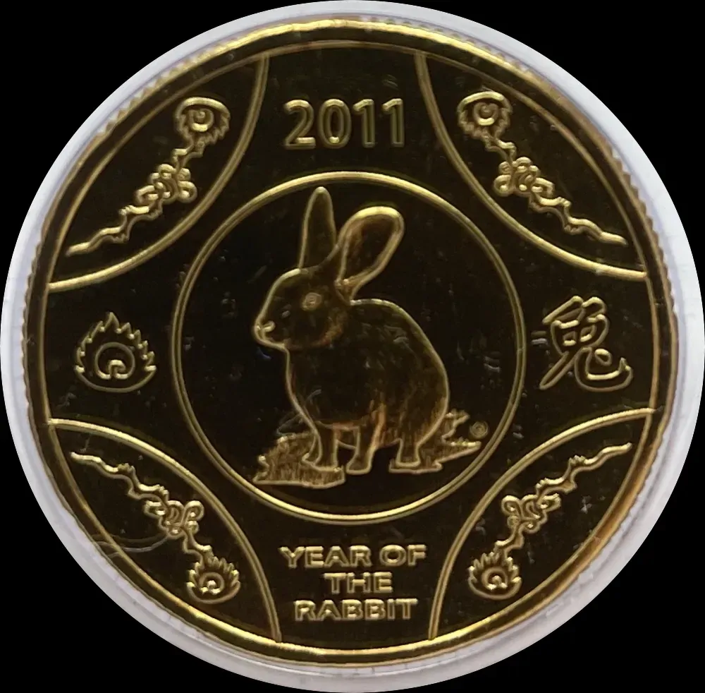 2011 1 Dollar Uncirculated Coin Lunar Year of the Rabbit product image