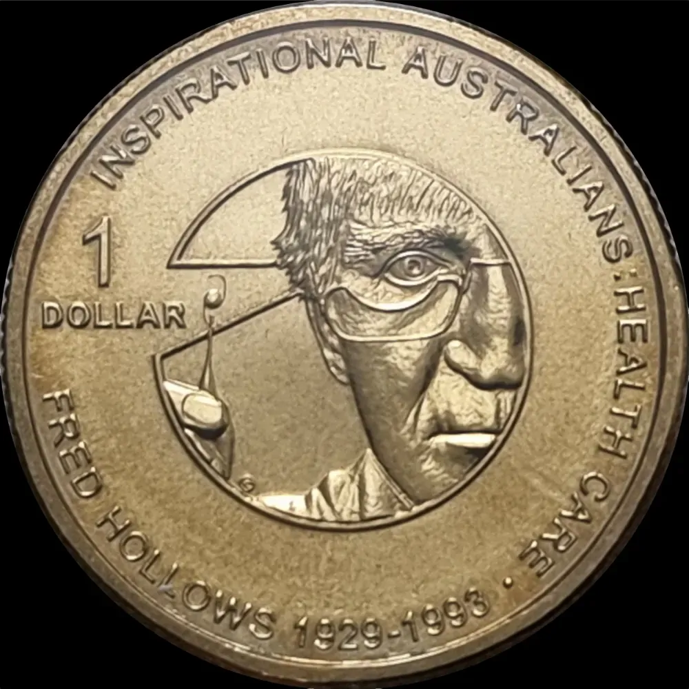 2010 1 Dollar Uncirculated Coin Inspirational Australians Fred Hollows product image