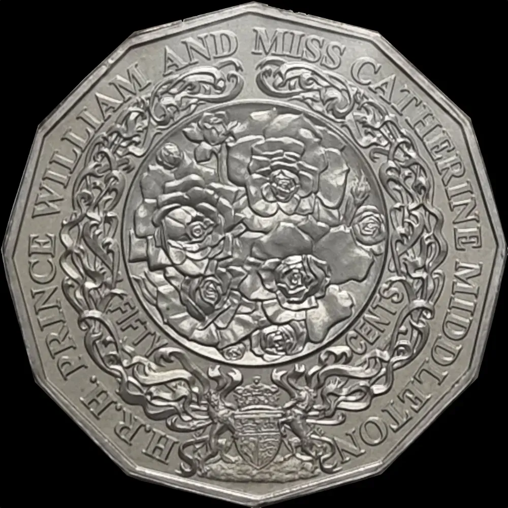 2010 50 Cent Uncirculated Coin Royal Engagement product image