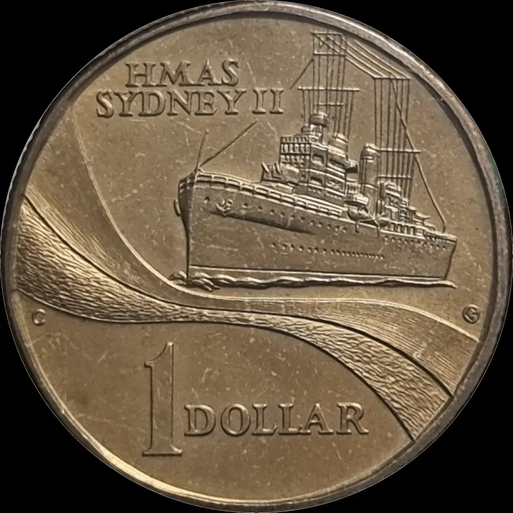 2000 1 Dollar Pair of Mintmark Coins HMAS Sydney product image