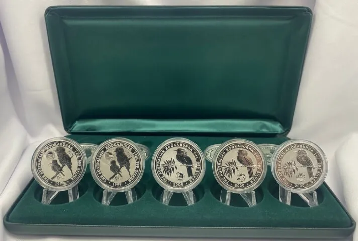 1999 Silver 1oz Kookaburra 10 Coin Privy Set Australian Themes and Landmarks product image