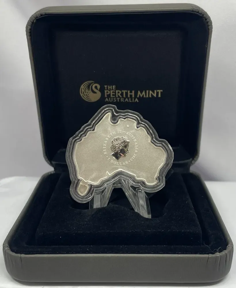 2013 Silver 1 Ounce Specimen Map Shaped Coin - Platypus product image