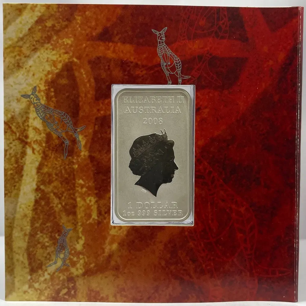 2008 Silver 1 Ounce Uncirculated Coin Kangaroo Dreaming product image