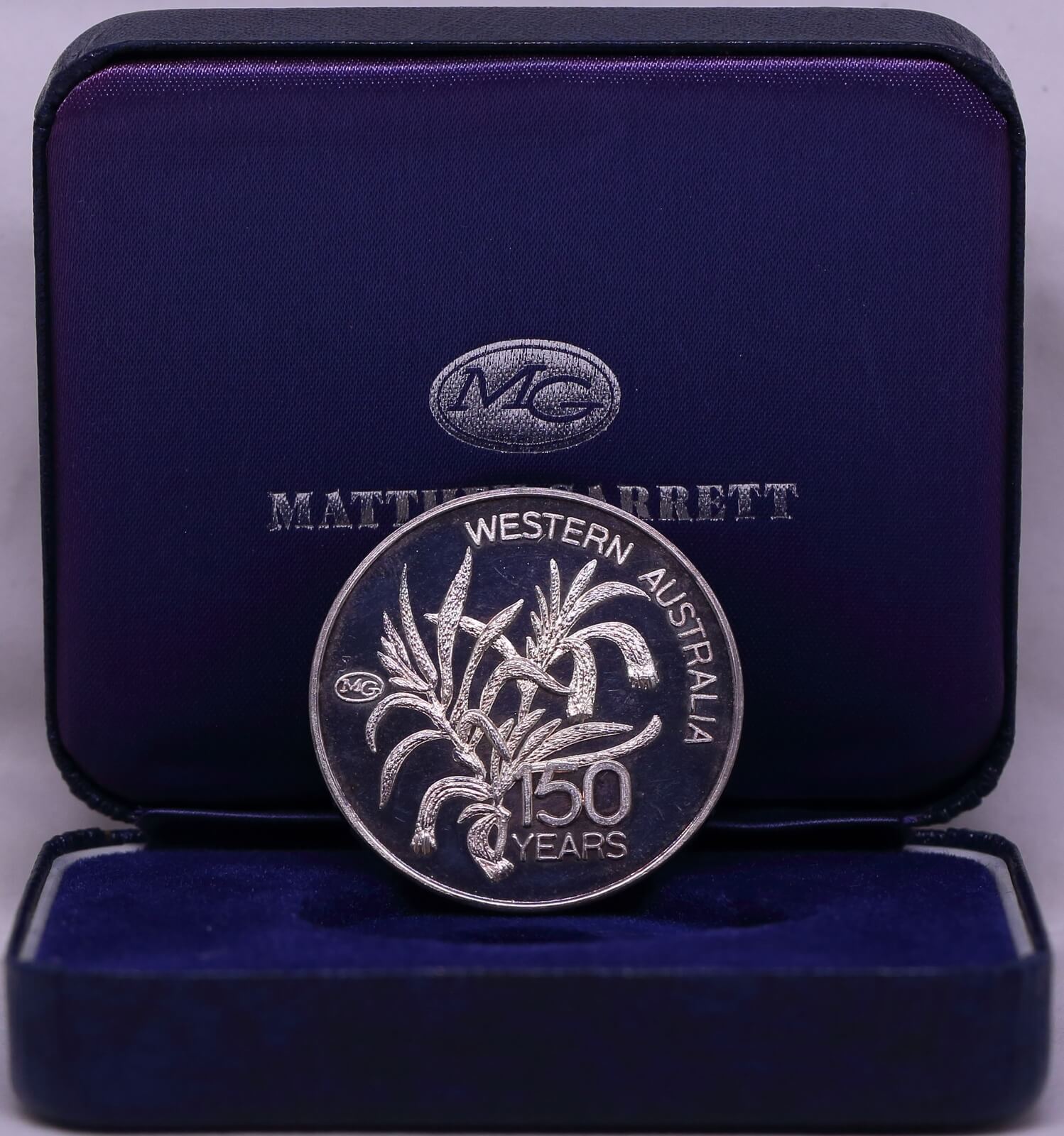 WA Matthey Garrett Sesquicentennial Medallion 1979 Silver  product image