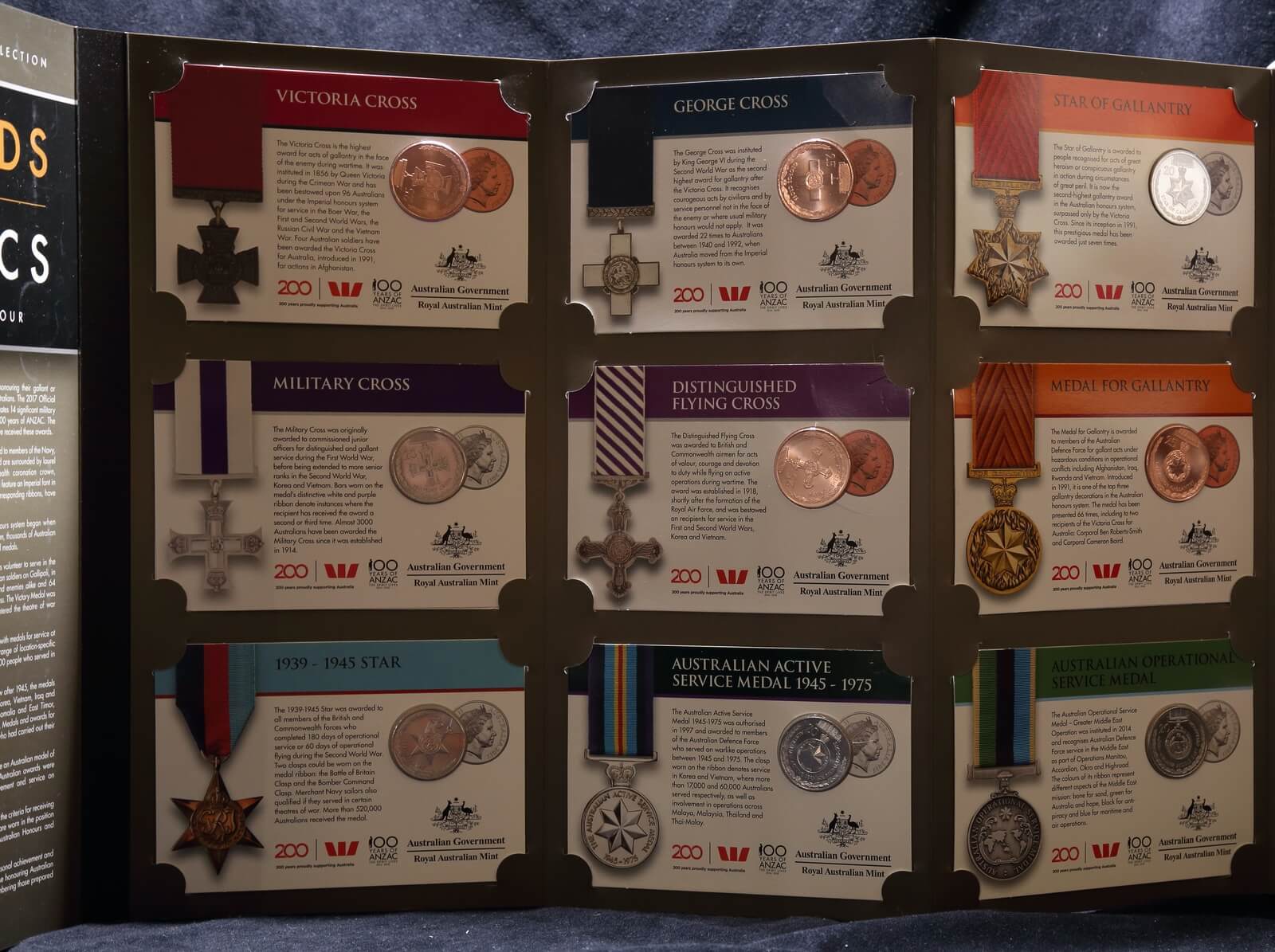 2017 14 Coin Set Legends of the ANZACS Complete in Folder product image