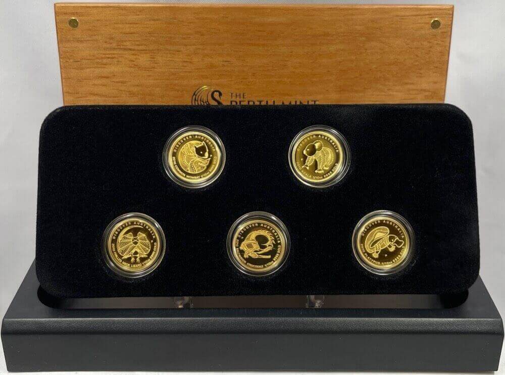 2009 - 2011 Gold 1/10ozt Five Coin Sets Discover Australia product image