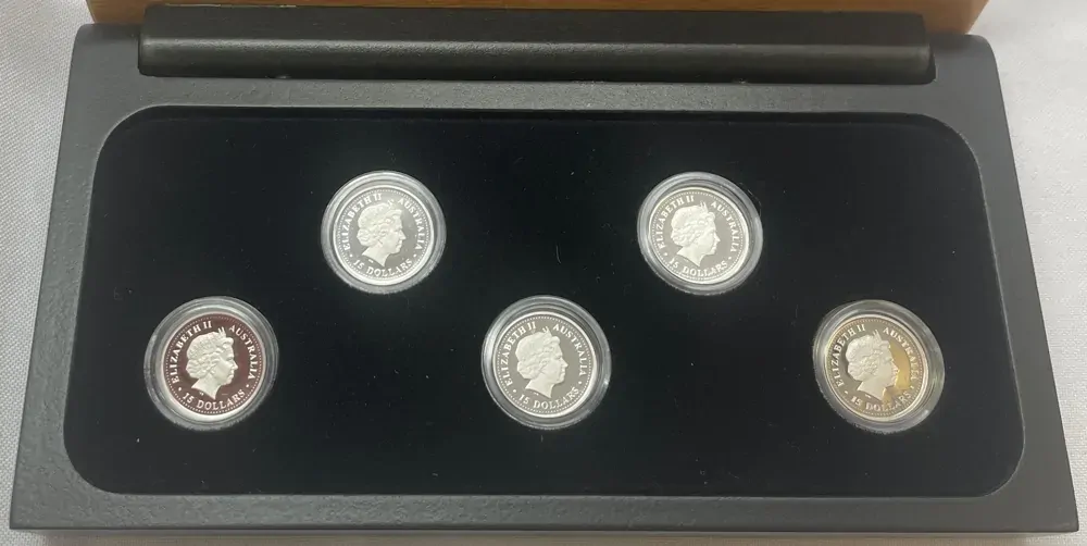 2006-2008 Platinum 1/10ozt Five Coin Sets Discover Australia product image