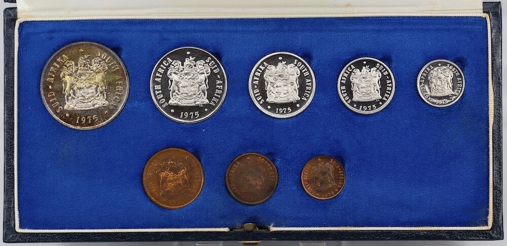 South Africa 1975  Short Proof Coin Set KM# PS94 FDC product image