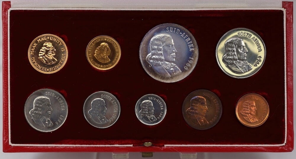 South Africa 1966 Long Proof Coin Set KM# PS66 FDC product image