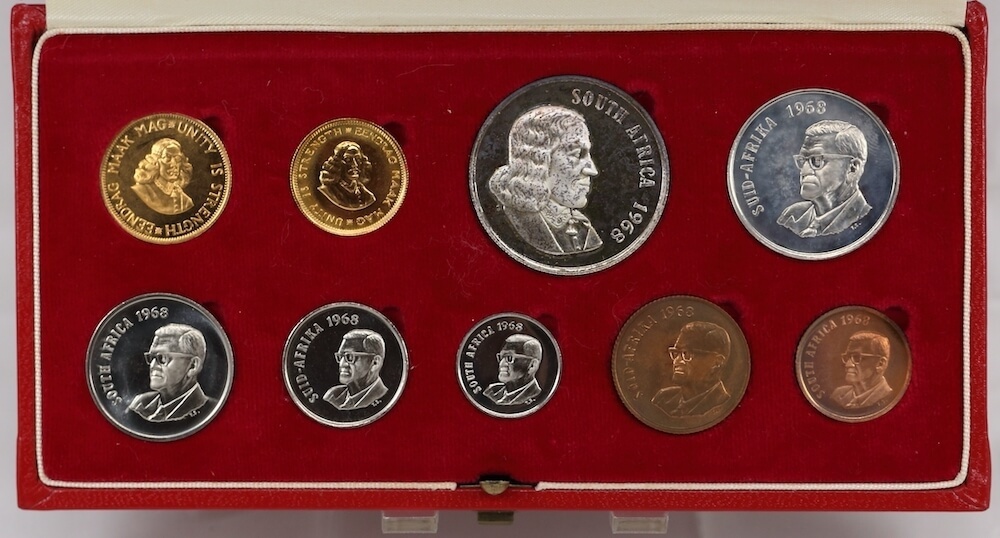 South Africa 1968 Long Proof Coin Set KM# 10.2 FDC product image