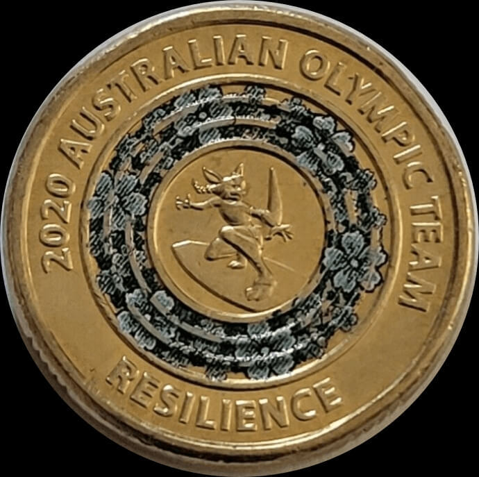 2020 Coloured $2 Security Bag of 25 Coins Australian Olympic Team Resilience product image
