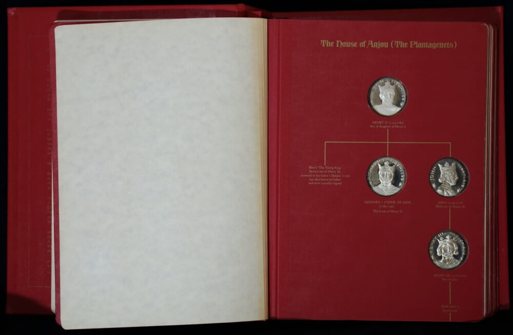 Kings and Queens Silver Medal Collection Franklin Mint 21.23ozt ASW product image