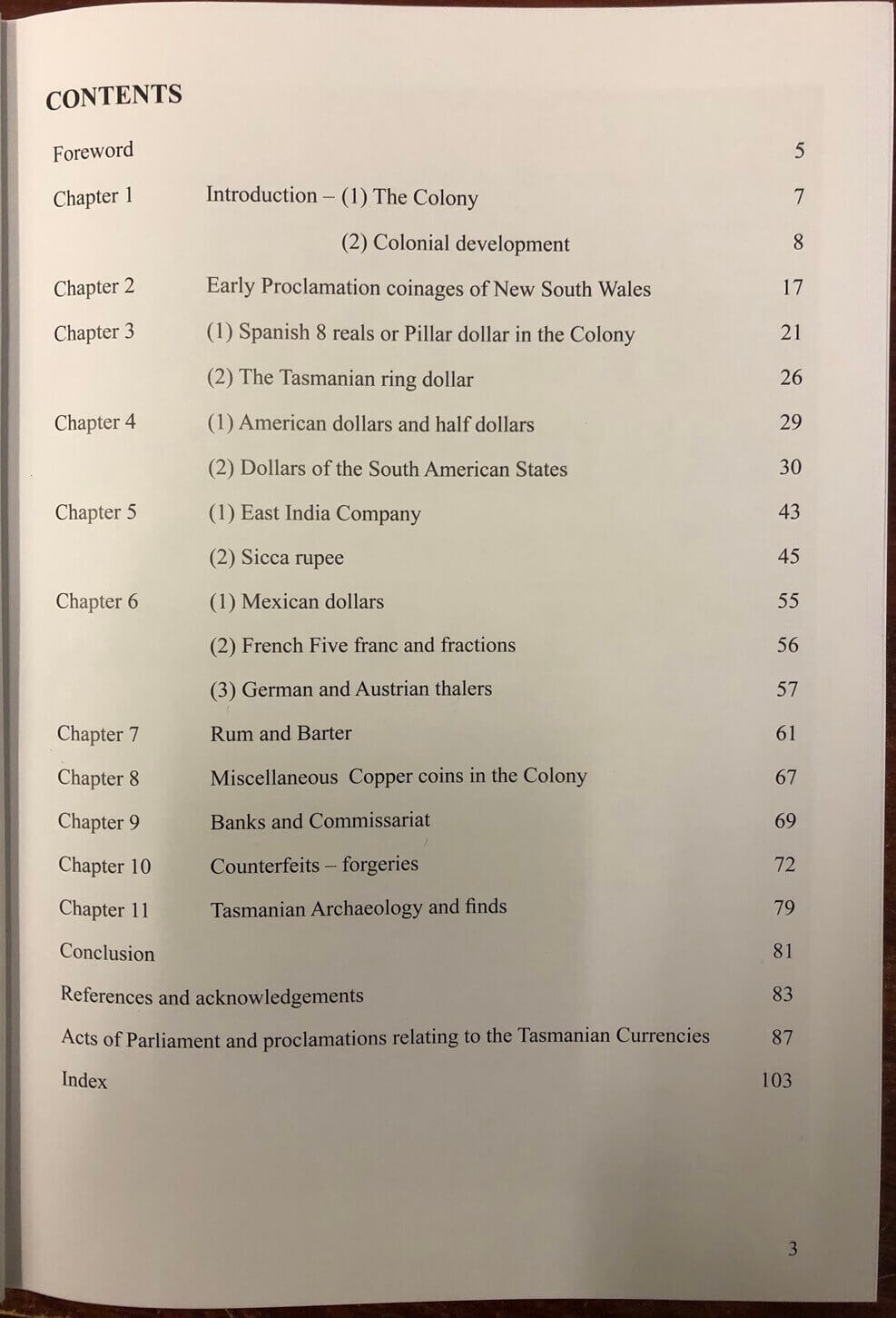 Dollars Rupees and Rum In Van Diemen's Land 1804 - 1876 Softcover 1st Edition Book product image