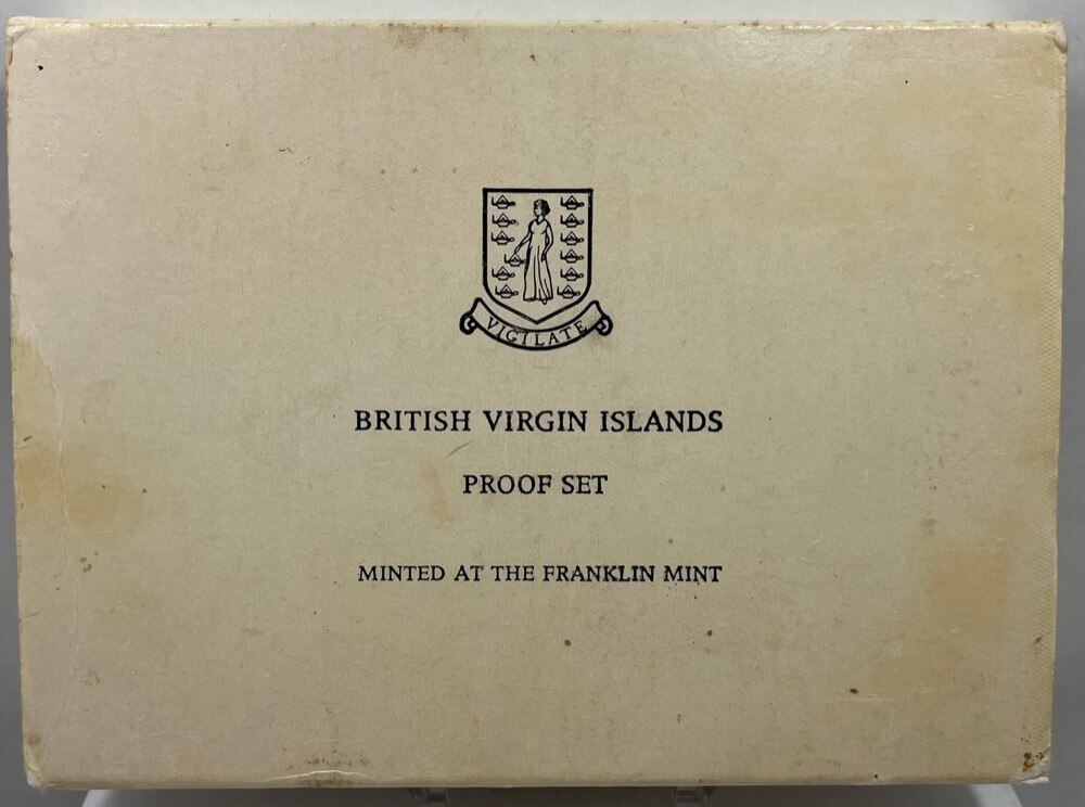 British Virgin Islands 1974 Silver Proof Coin Set KM# PS1 FDC product image