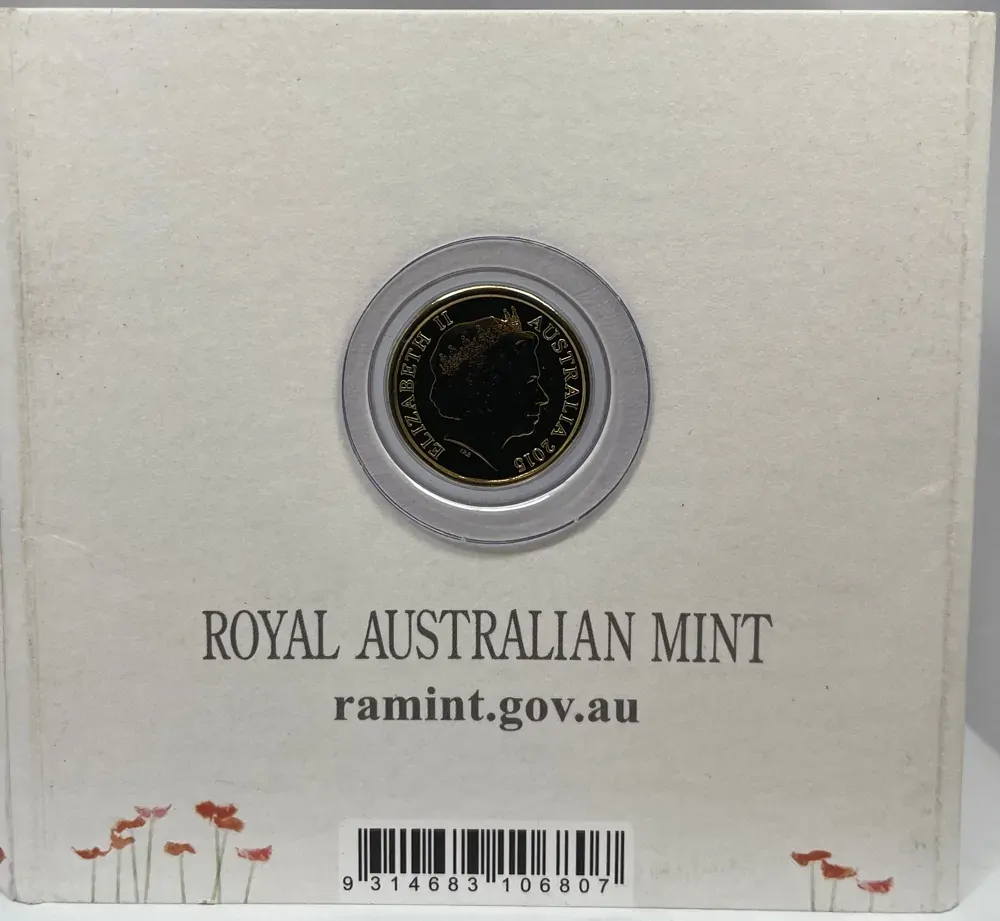 2015 2 Dollar Remembrance Day In Folder C Mintmark product image