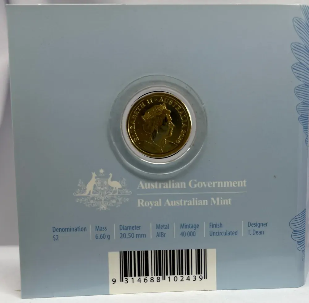 2020 Coloured 2 Dollar Coin C Mintmark in Folder End of Second World War product image