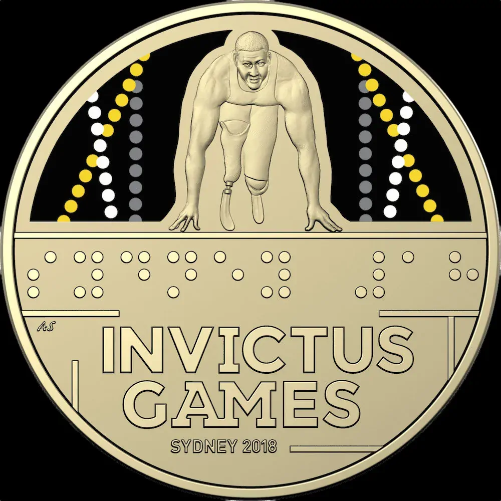 2018 1 Dollar Uncirculated Coin Invictus Games product image