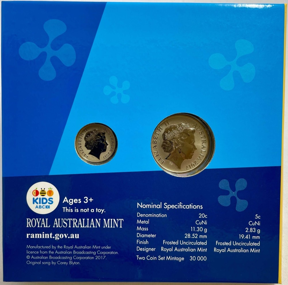 2017 2 Coin Set Bananas in Pyjamas product image