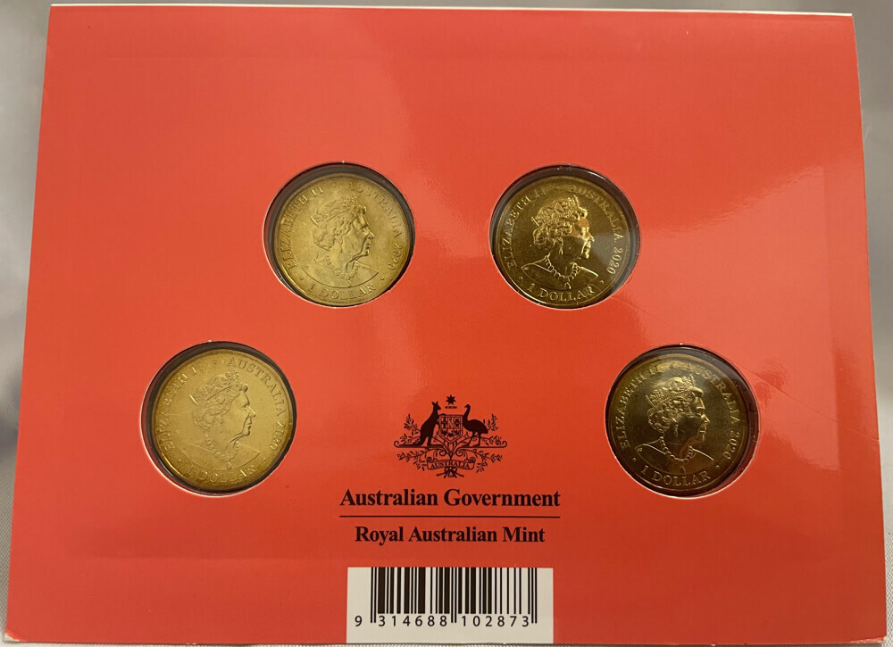 2020 $1 Four Coin Privy Mark Set Eureka Australia's Gold Rush Unc product image
