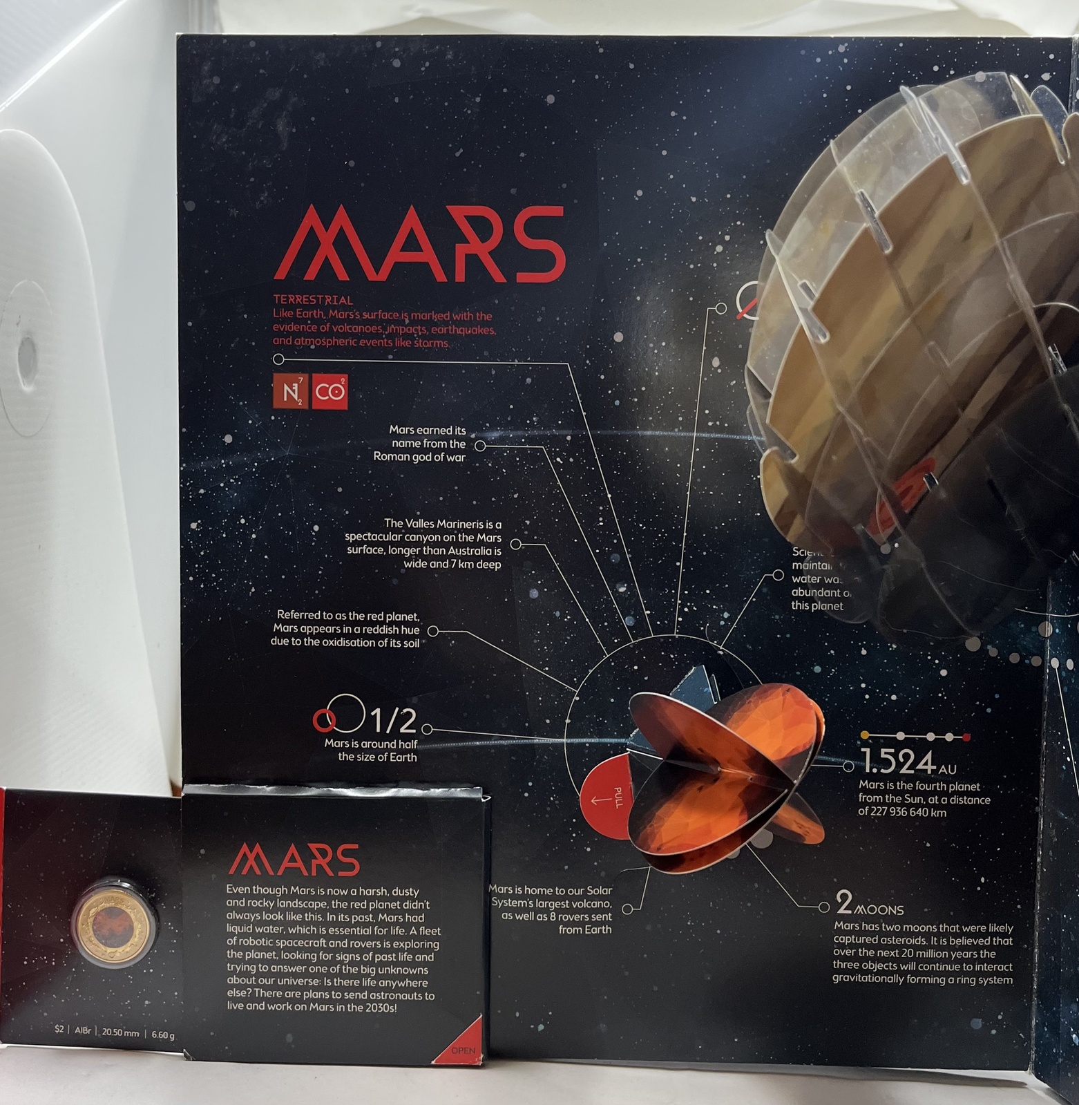 2017 Planetary Coins 10 Coin Set In Pop Up Book product image