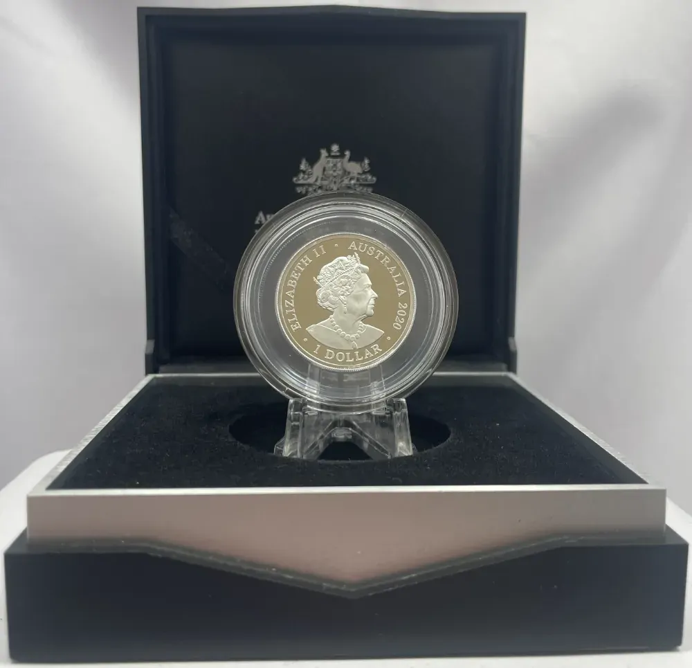 2020 Silver 1 Dollar Proof Coin Kangaroos at Dawn product image