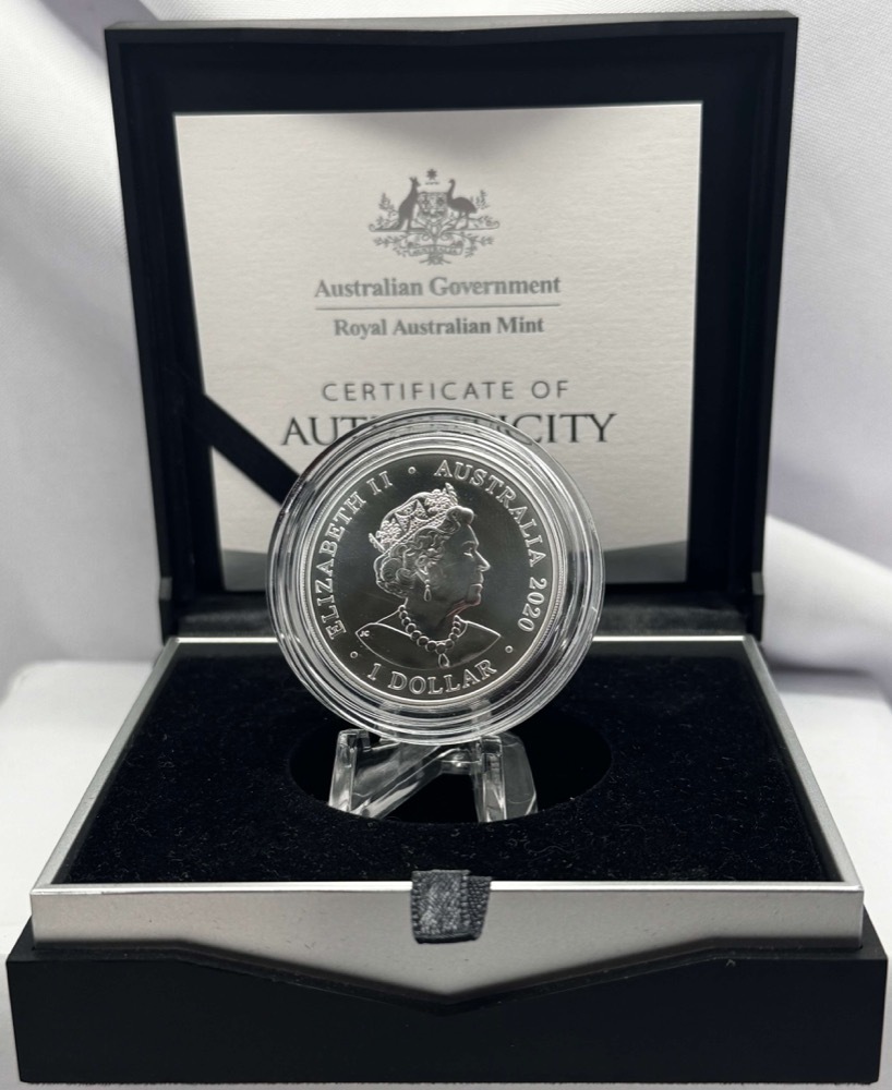 2020 Silver $1 Coin Coloured Uncirculated Emu In the Sky product image