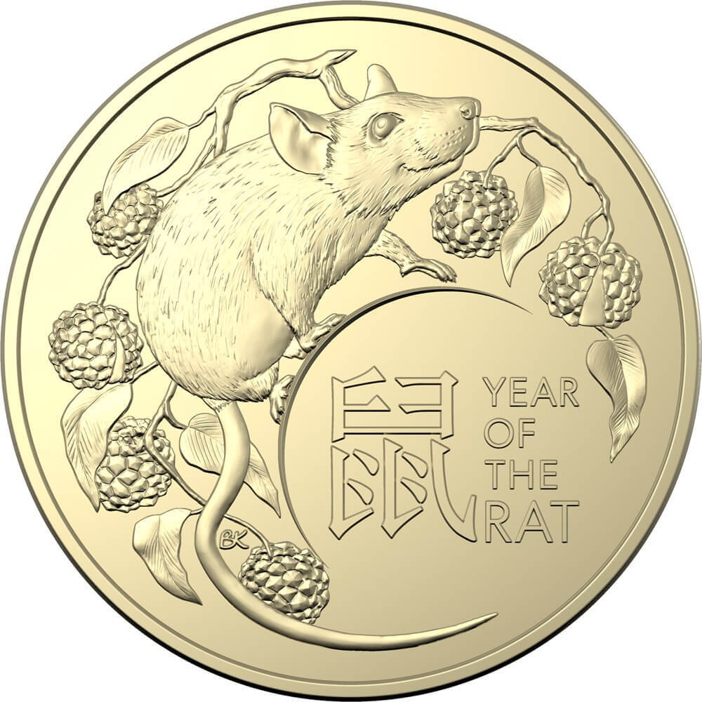2020 $1 Uncirculated 2 Coin Set Year of the Rat product image