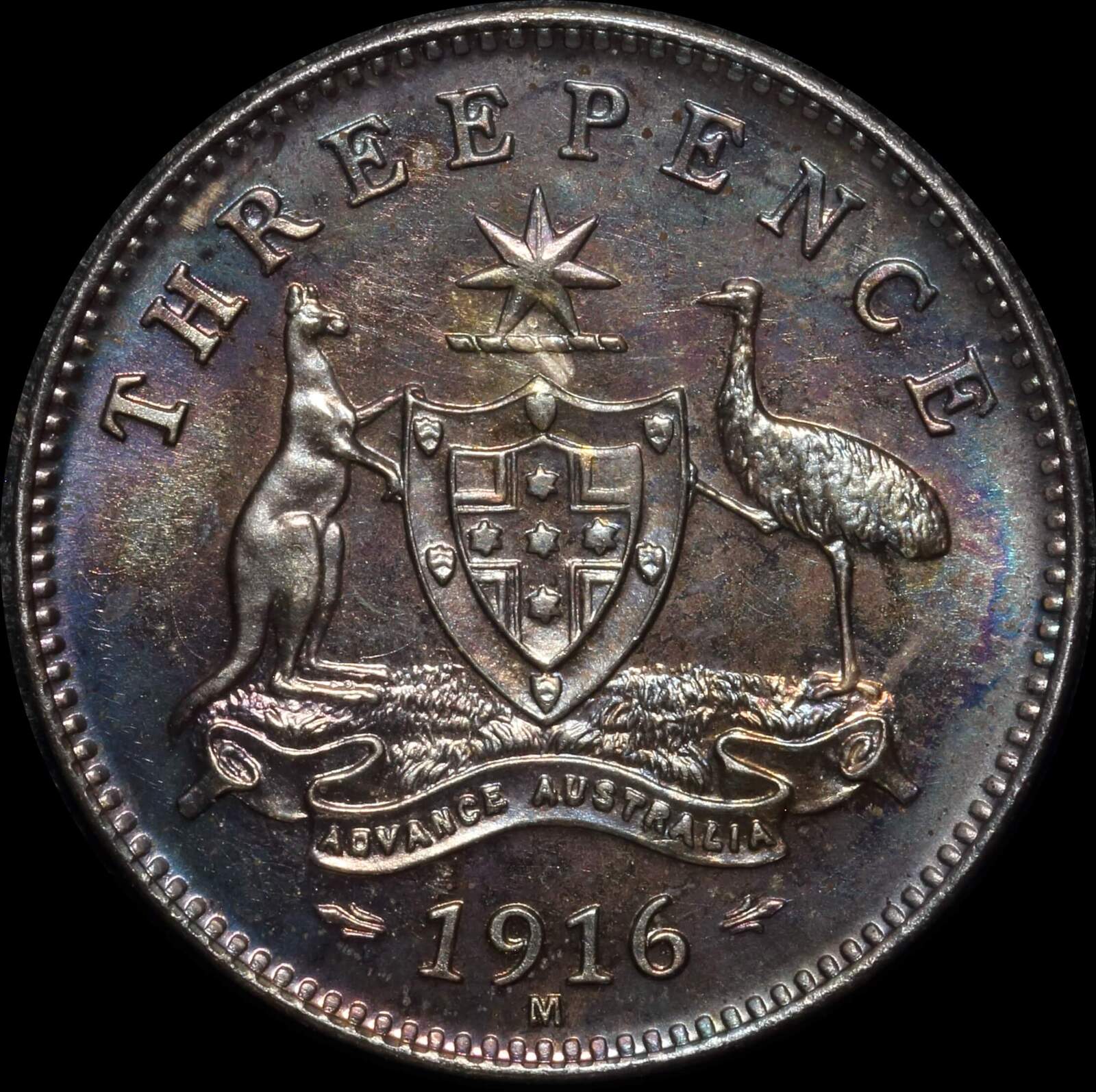 1916 Melbourne Specimen Silver 4 Coin Set in Presentation Case PCGS SP64 ~ SP67+ product image