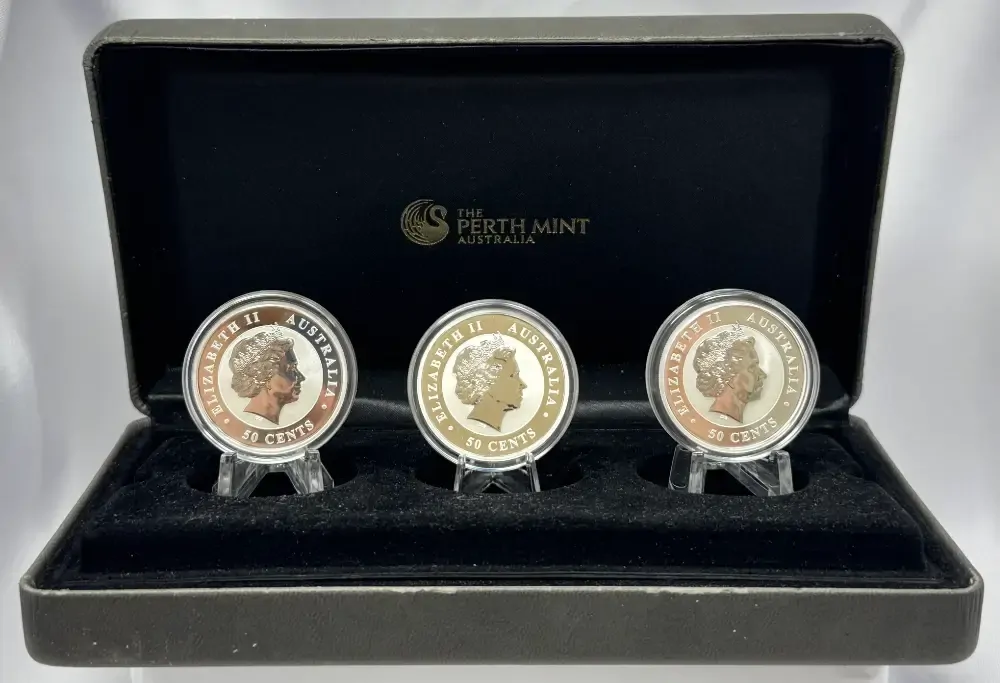 Australia 2014 Coloured Silver 3 Coin Proof Set - Australian Outback product image