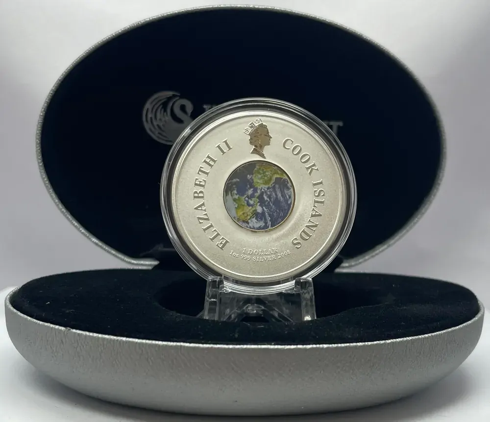Cook Islands 2008 Silver 1 Dollar Proof Orbit Series First Man in Space product image