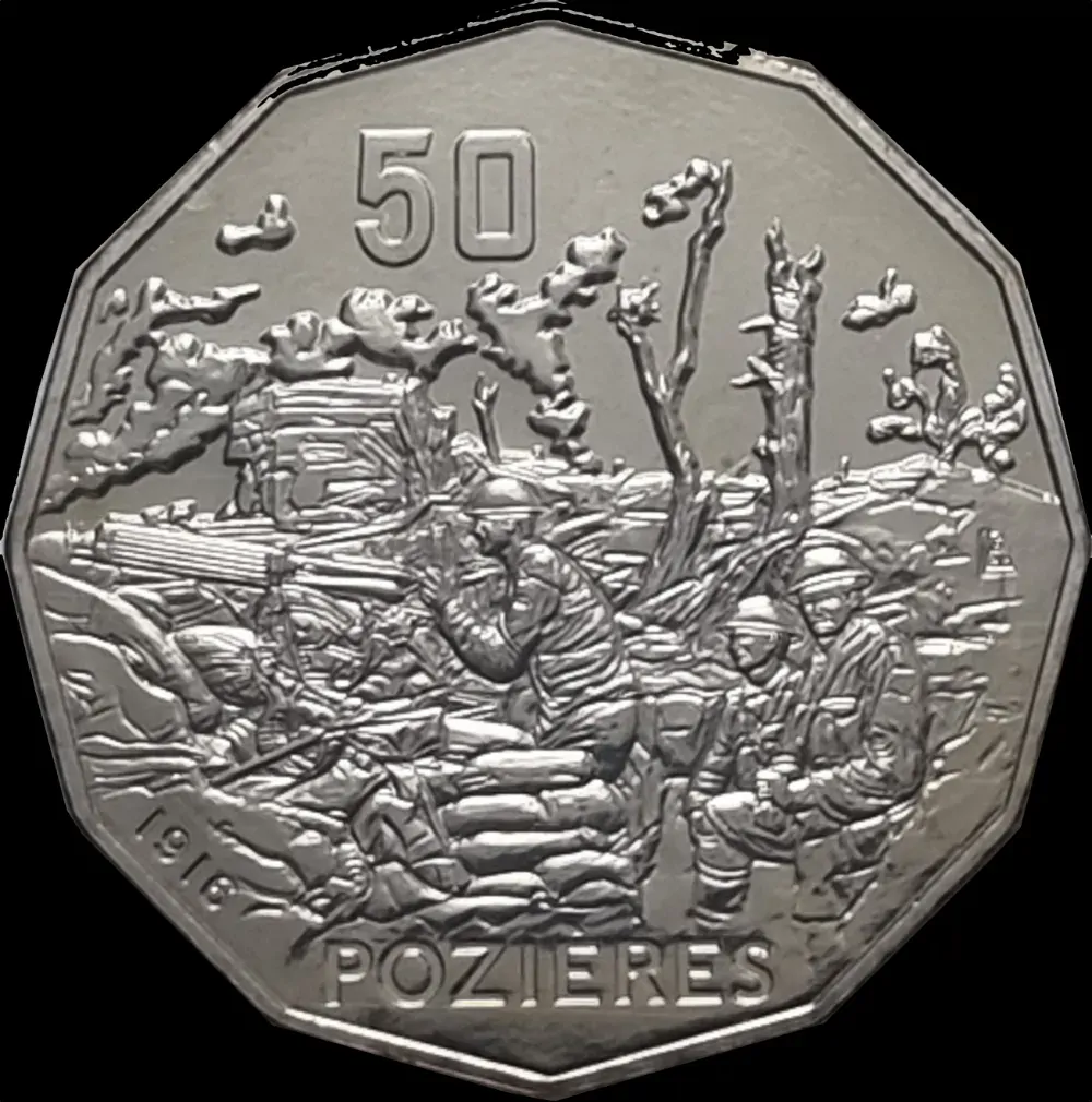 2016 50 Cent Uncirculated Coin The Western Front Pozieres product image