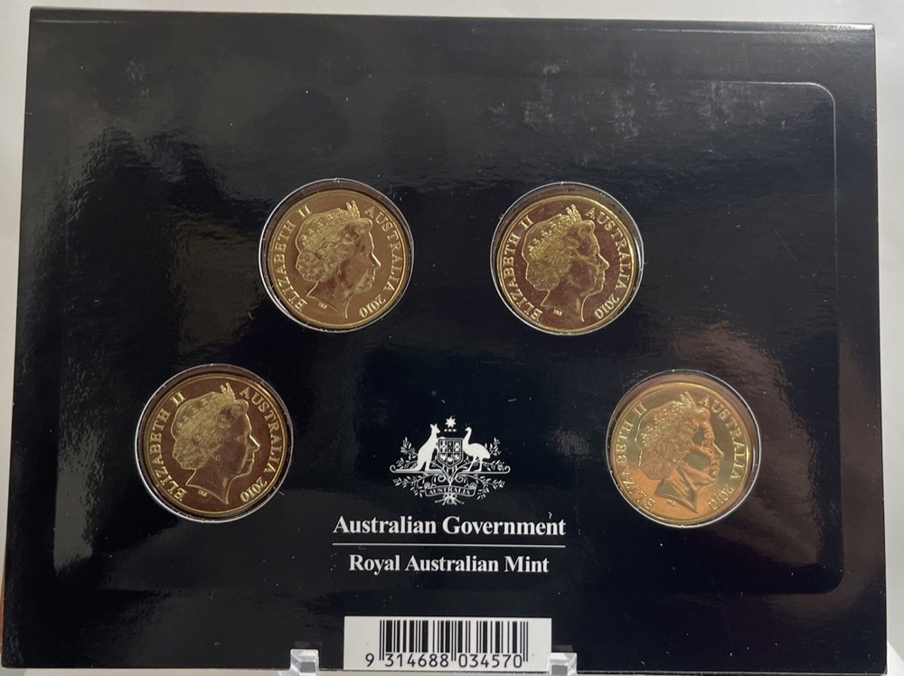 2010 1 Dollar Uncirculated 4 Coin Set 100 Years of Coinage product image