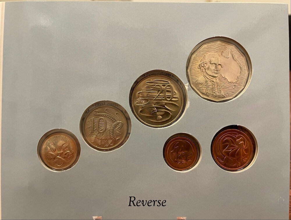 1970 Uncirculated Mint Coin Set Sherwoods Captain Cook product image