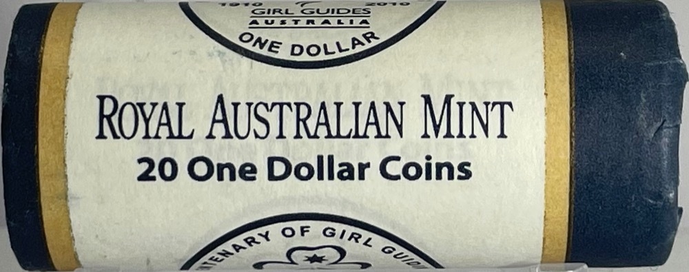 2010 One Dollar Coin Mint Roll Girl Guides - Heads / Tails product image