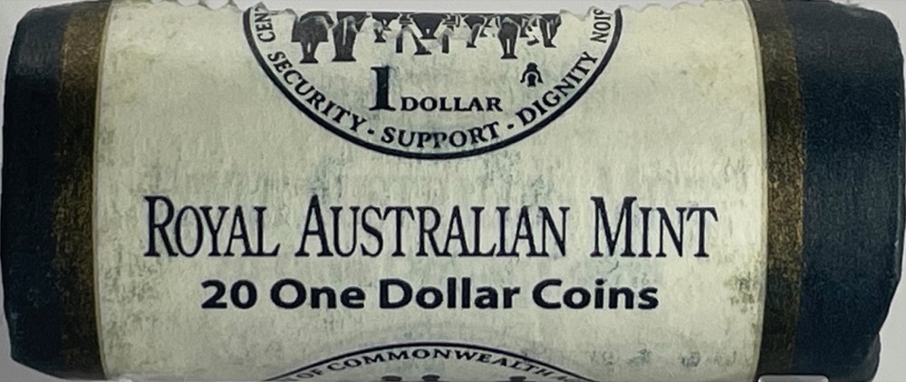 2009 One Dollar Coin Mint Roll Old Age Pension Heads / Tails product image