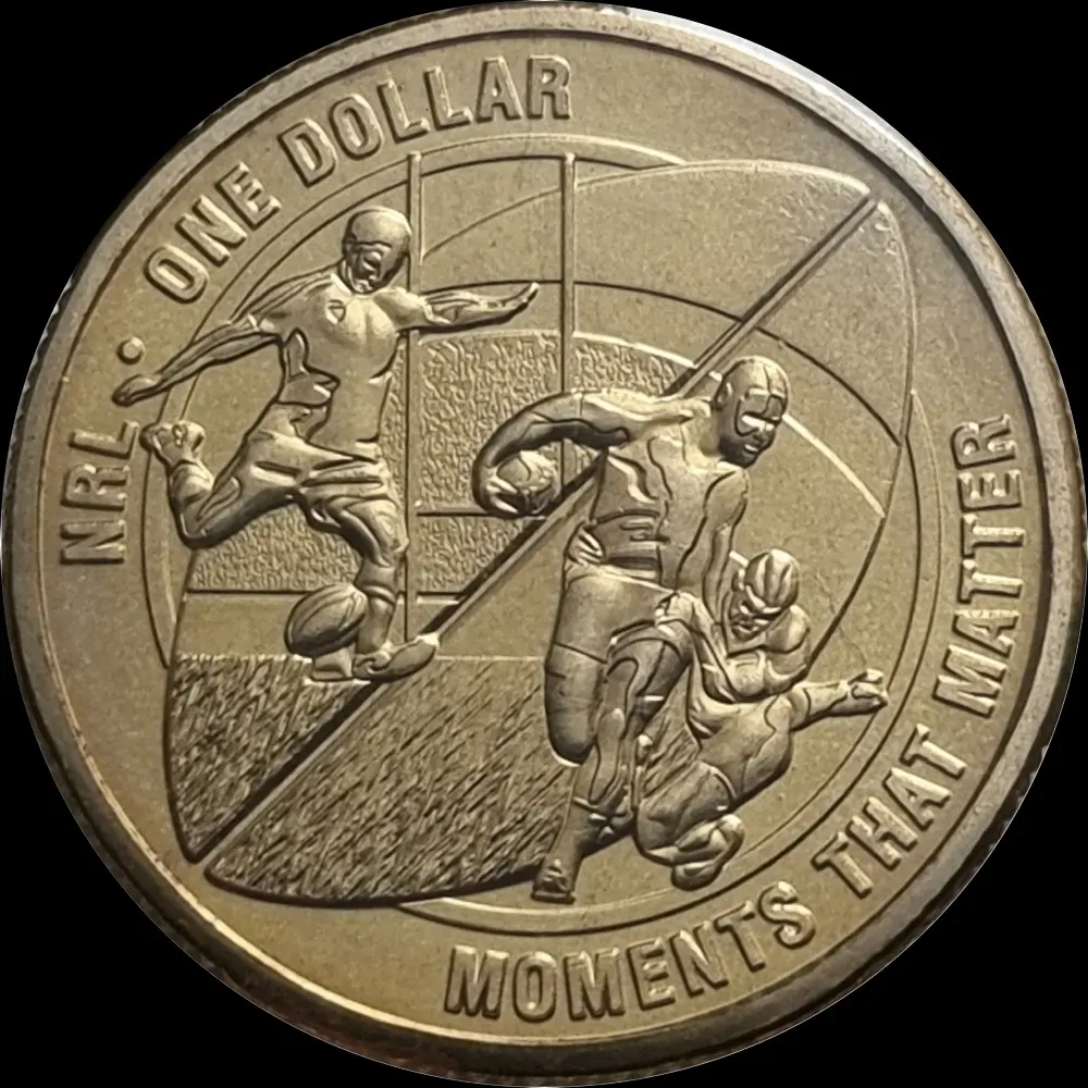 2015 1 Dollar Uncirculated Coin NRL Moments that Matter product image