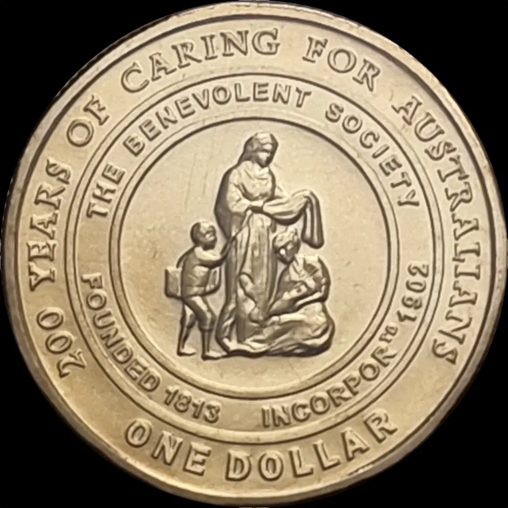 2013 1 Dollar Uncirculated Coin 200 Years of the Benevolent Society product image