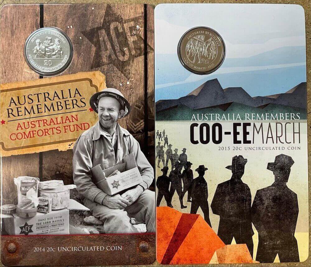 2009 - 2015 20c Set of 7 Australia Remembers product image