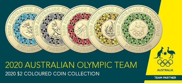 2020 Coloured Coin Collection Olympic Games Unleash the Spirit product image