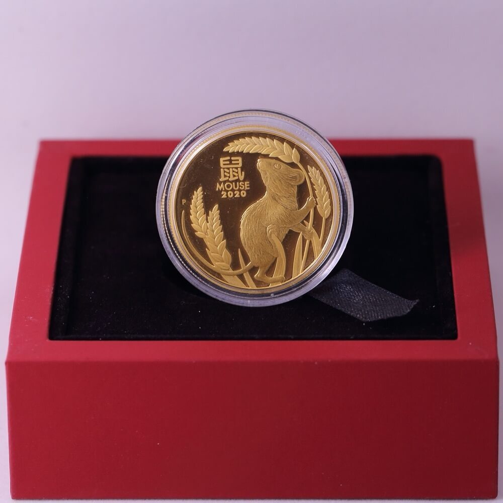 2020 Gold Lunar One Ounce Proof Coin Series III Mouse product image