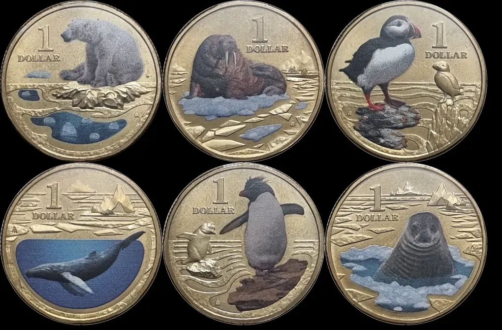 2013 1 Dollar Uncirculated 6 Coin Set Polar Series product image