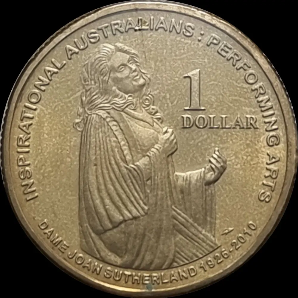 2011 1 Dollar Uncirclated Coin Dame Joan Sutherland product image