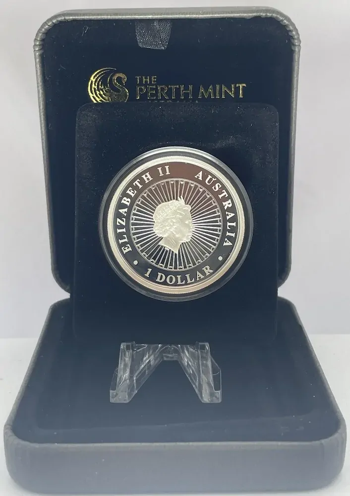 2015 Silver 1 Ounce Proof Coin Opal Rough-scaled Python product image