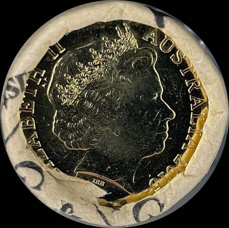 2015 Coloured 2 Dollar Coin Mint Roll Remembrance Heads / Tails product image