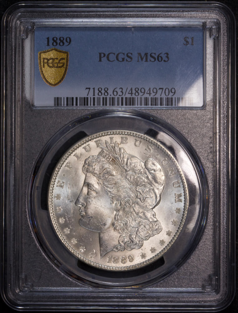 USA 1889 Silver Morgan Dollar PCGS MS63 product image