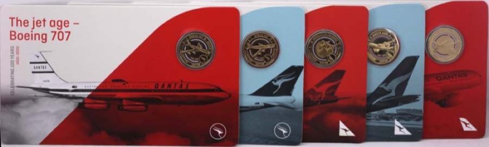 2020 1 Dollar 11 Coin Set QANTAS Centenary Collection product image