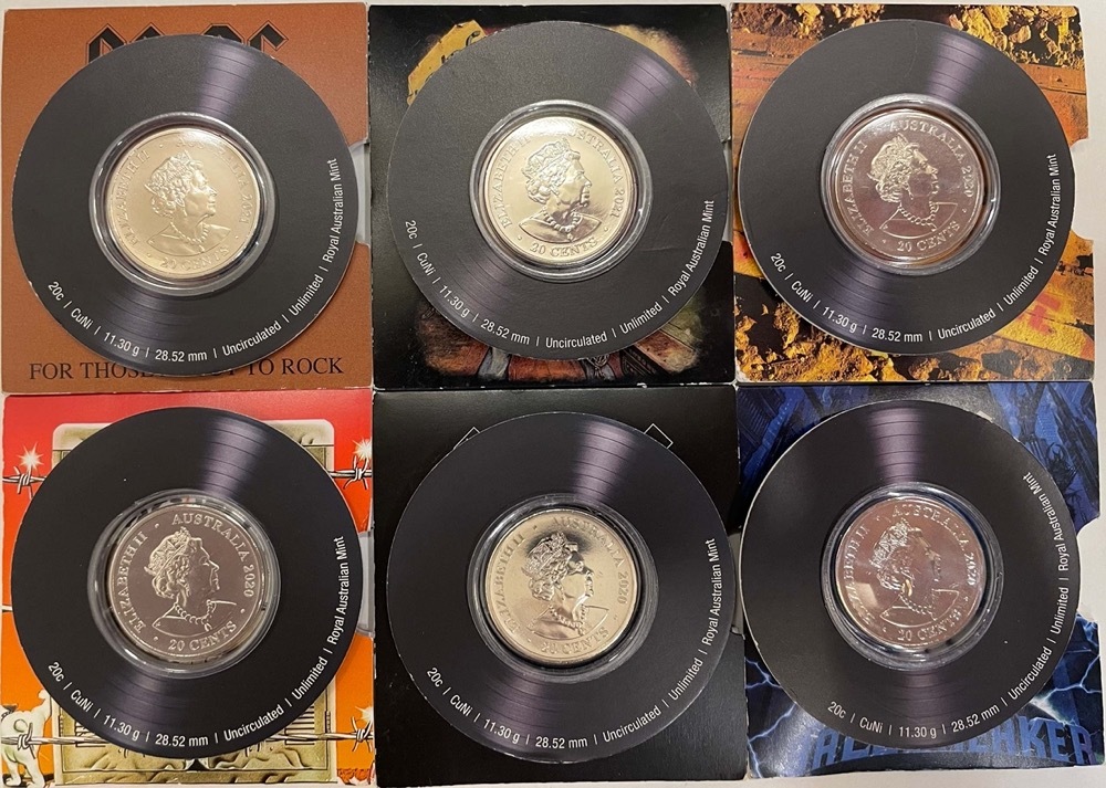 2020 - 2021 Coloured 20 Cent (Set of 6) AC / DC product image