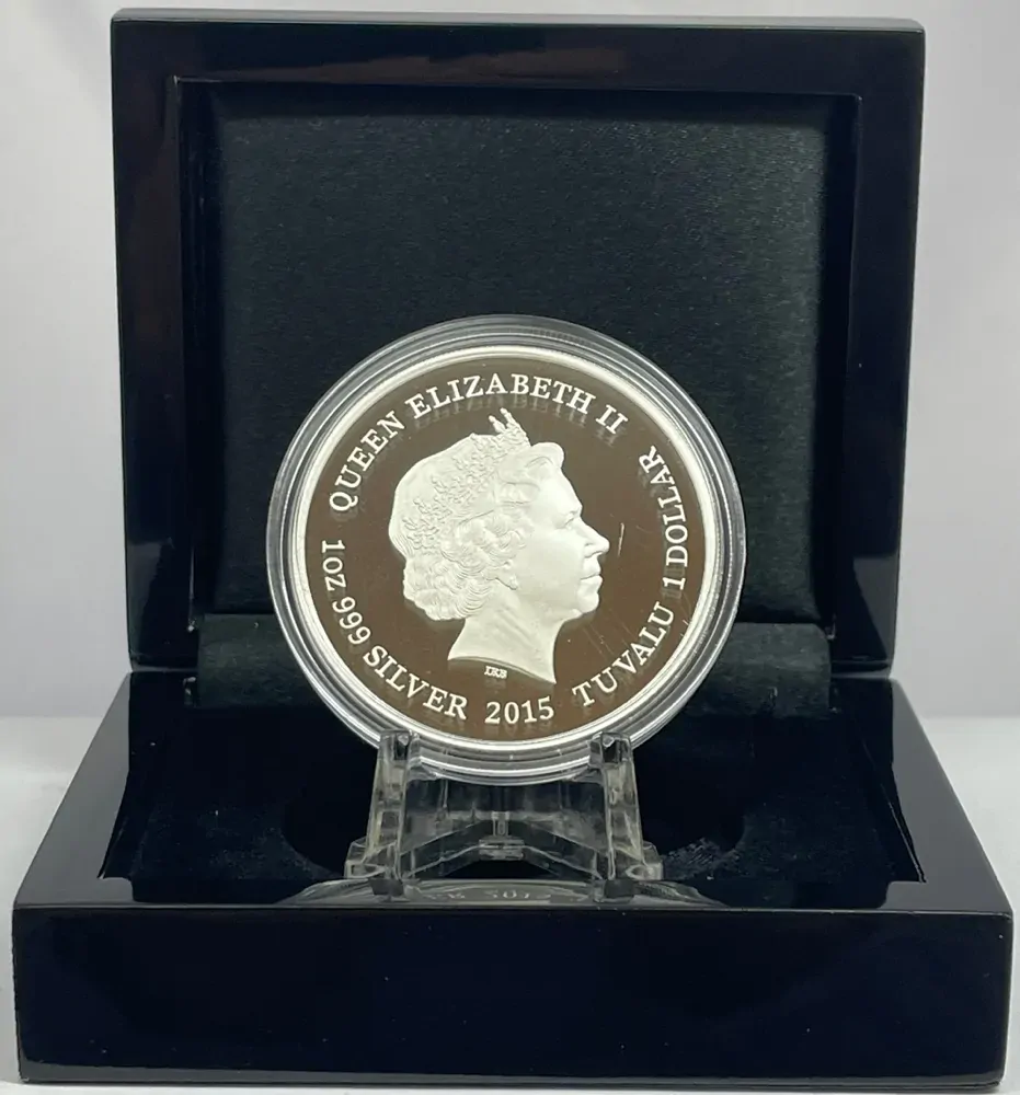 Tuvalu 2015 Silver 1 Dollar Proof - Mahogany Glider product image
